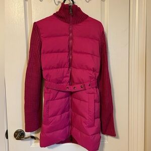 Brand New Moncler Women's Pink Puffer Jacket